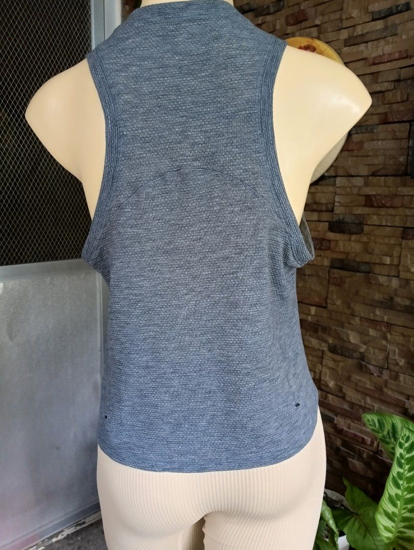Lululemon Breeze Tank Top (Category: Activewear) located in Rizal. Submitted by timeless_shop (Listing ID 1467838792, Image 3). Description: 🔥 ORIGINAL Lululemon Grey Tank Top - Textured - Size 6 📏 Width: 14 inches lay flat 📏 Length: 20 inches 📏 Bust: Kasya 32-34 inches 🎨 Color: Heather Grey / Slate Grey ✂️ Style: Racerback Muscle Tank - textured / waffle fabric! 💯 Condition: 9.8/10 Good Condition - Like New! ✨ 🎨 Color Rate: 9.8/10 - Slate