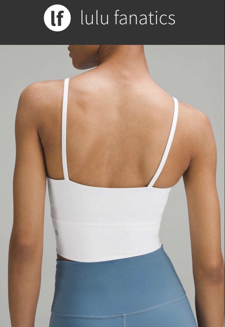 Lululemon Wunder Train Strappy Tank Top square tag 6 (Category: Activewear) located in Iba. Submitted by xooperfindslb (Listing ID 1467633820, Image 2). Description: Lululemon Wunder Train Strappy Tank Top Square tag 6 New released Color: white As new condition No issue.