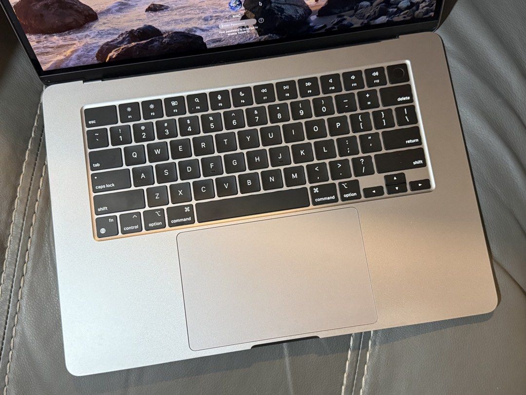 MacBook Air SM Baguio (Category: Laptops & Notebooks) located in Makati City. Submitted by jaydee26_ (Listing ID 1467614149, Image 2). Description: SM Baguio meet up - Oct.13-14 i have other macbooks. pls check my post. smooth, like new MacBook Air 15inch 2023 model M2, 8gb memory, 256gb storage 87% battery capacity MacOS Golden Gate 27.0.1 Space Gray with Box, charger and cable. for sale for swap macbook + cash for swap defective macbook + cash 
