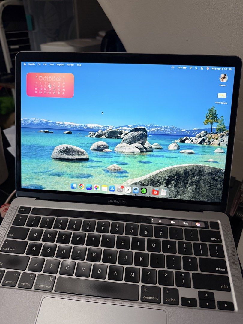 Macbook Pro M1 2020 - Touch bar (Category: Laptops & Notebooks) located in Manila. Submitted by pinkkitkat (Listing ID 1467828521, Image 2). Description: For sale! ✨ • Apple M1 Chip • 8GB RAM • 512GB SSD • Well-used, but still performs well • May dent sa likod part, but does not affect performance Macbook and charger only! 📌 RFS: Upgrading.