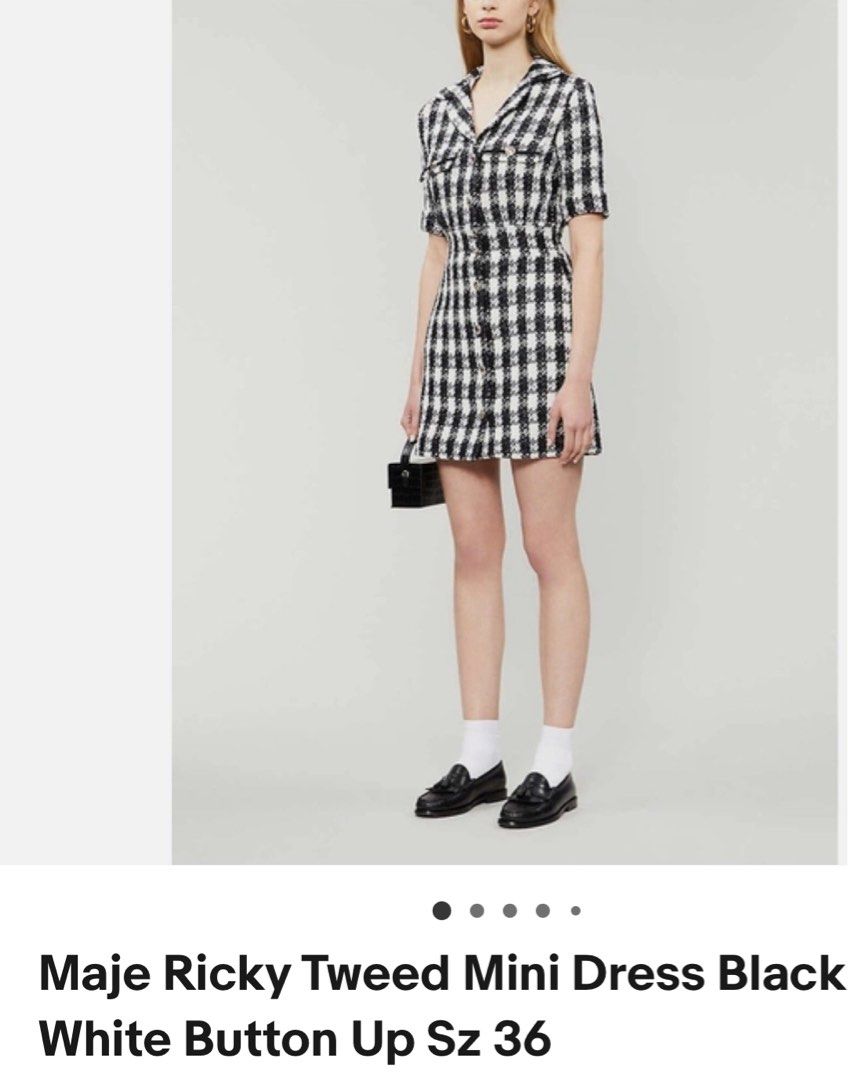Maje tweed mini Dress (Category: Dresses) located in Quezon City. Submitted by byuklph (Listing ID 1467734435, Image 1). Description: Authentic 💯 Excellent condition Size34.