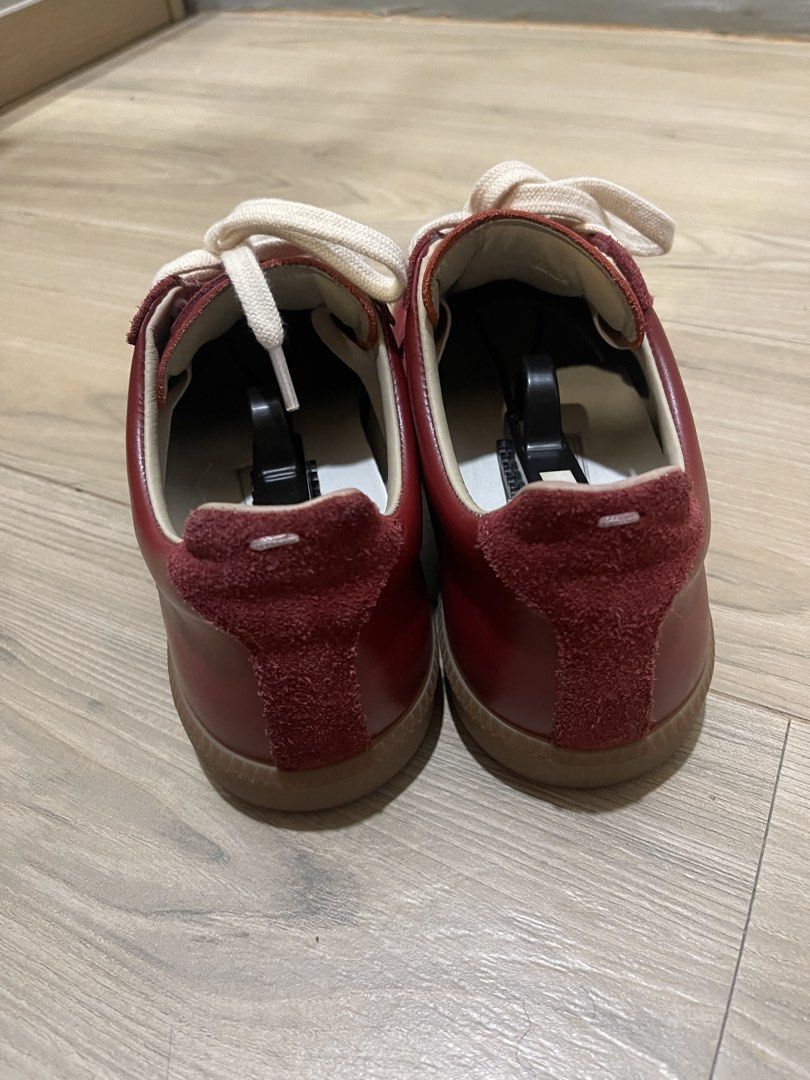 Margiela gats red (Category: Sneakers) located in Las Pinas. Submitted by jobart067 (Listing ID 1467727314, Image 2). Description: Size 43 fits size 9-9.5 Thrifted As is pair only, no box.