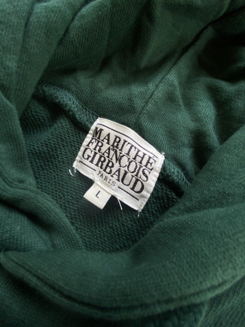 Marithe Francois Girbaud Green Hoodie Size L (Category: Coats, Jackets and Outerwear) located in Dapitan. Submitted by bolandojh07634 (Listing ID 1467612172, Image 2). Description: 𝐌𝐀𝐑𝐈𝐓𝐇𝐄 𝐅𝐑𝐀𝐍𝐂𝐎𝐈𝐒 𝐆𝐈𝐑𝐁𝐀𝐔𝐃 24 width 29 length XL to 2XL No Issue As New Condition 🏷️850.