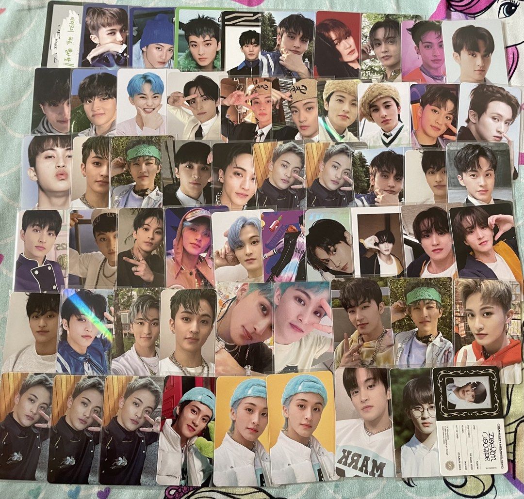 Mark NCT Photocard Collection Bulk Lot (Category: K-Wave Merchandise) located in Imus. Submitted by daluyong9302 (Listing ID 1467778326, Image 1). Description: - Massive NCT Mark photocard collection bundle - Includes various eras, album PCs, and special inclusions - All photocards stored safely in sleeves - Selling as a complete set only (no splitting) - Securely packed with cardboard and bubble wrap for safe shipping - Perfect for starting or e