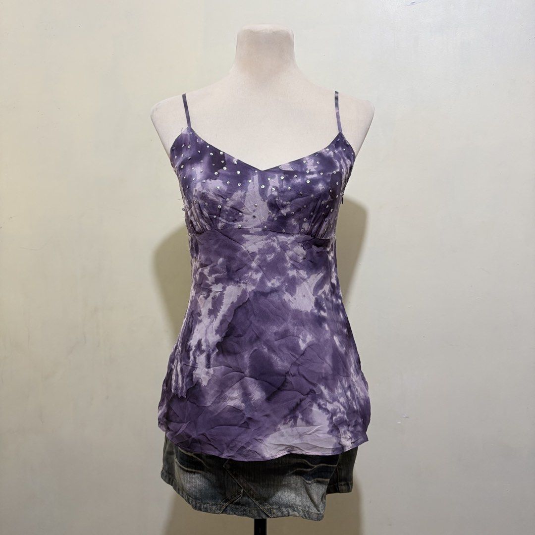 marks and spencer autograph 100% silk sequin cami top (Category: Blouses) located in Subic. Submitted by shes2pid_ (Listing ID 1467793593, Image 1). Description: small-med missing sequin (check pics).