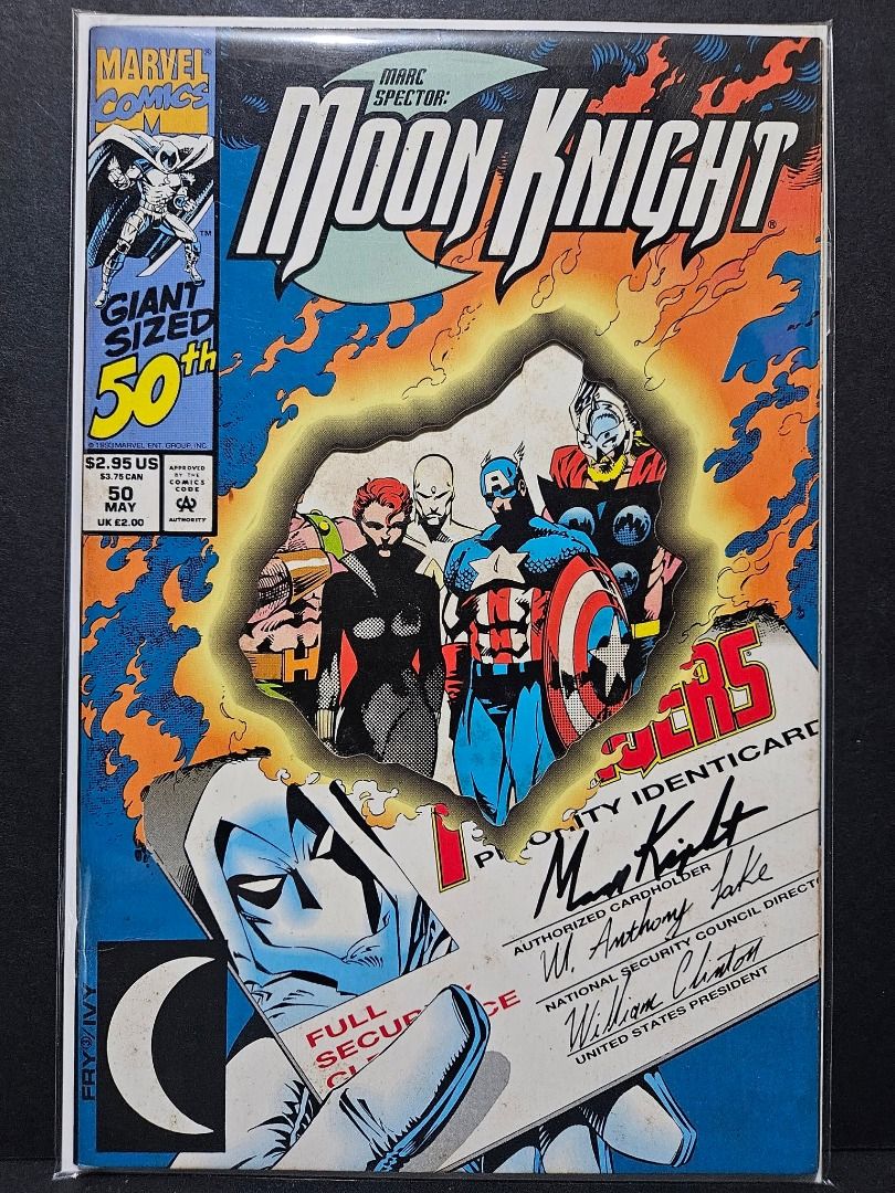 Marvel Comic Marc Spector: Moon Knight #50 (Category: Comics & Manga) located in Mandaluyong City. Submitted by outta.knowhere (Listing ID 1467613347, Image 1). Description: 🚀Marc Spector: Moon Knight #50 🚀 VG/F to F+ P70 🔑 Moon Knight leaves The Avengers Please check and follow our socials/pages for more! FB: /OuttaKnowhereCC IG: @outta.knowhere Tiktok: @outta.knowhere Carousell: https://www.carousell.ph/u/outta.knowhere/.