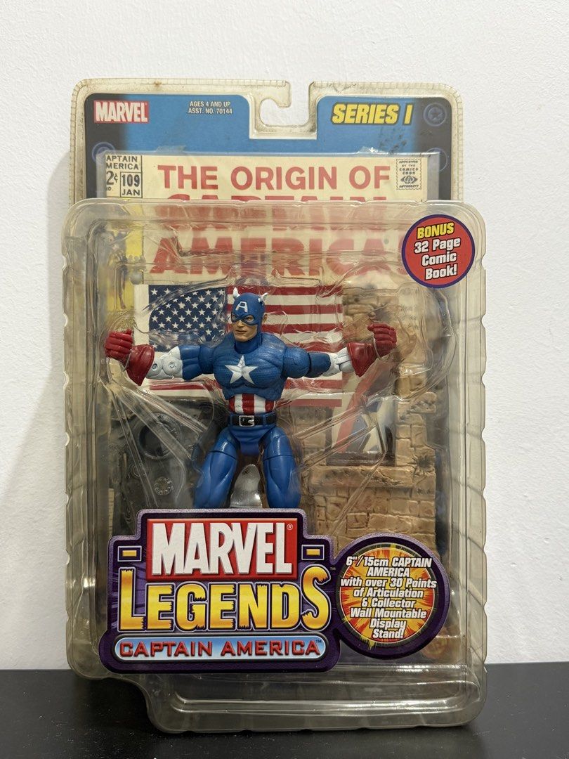 Marvel Legends - Captain America (Series 1) (Category: Figurines & Statues) located in Manila. Submitted by triggermancollections (Listing ID 1467608479, Image 1). Description: Triggerman Collections MOP: GCash/Bank Transfer Shipping c/o Buyer Shipping from Marikina City; or Meet-up anywhere in Marikina City.