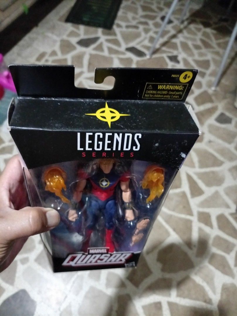 Marvel Legends Series Quasar Action Figure Hasbro (Category: Figurines & Statues) located in Quezon City. Submitted by geraldviz080383 (Listing ID 1467779780, Image 3). Description: P1399 FOR TRADE / SALE (Negotiable) Fair Box Condition Hasbro Marvel Legends Series Quasar action figure. Wendell Vaughn character in classic red and blue costume. Includes alternative hands and energy effects. Original packaging unopened, box shows minor shelf wear o