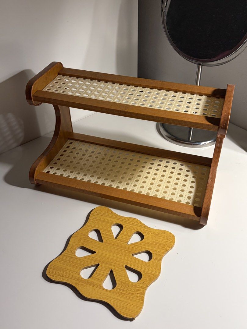 matcha bar rack organizer (Category: Food Organization & Storage) located in Taytay. Submitted by beebopbelly (Listing ID 1467663717, Image 1). Description: used as rack only for tin cans good as new rfs: not using anymore 📩 gcash to bank 🛵💨 J&T / lalamove 📍 taytay, rizal .