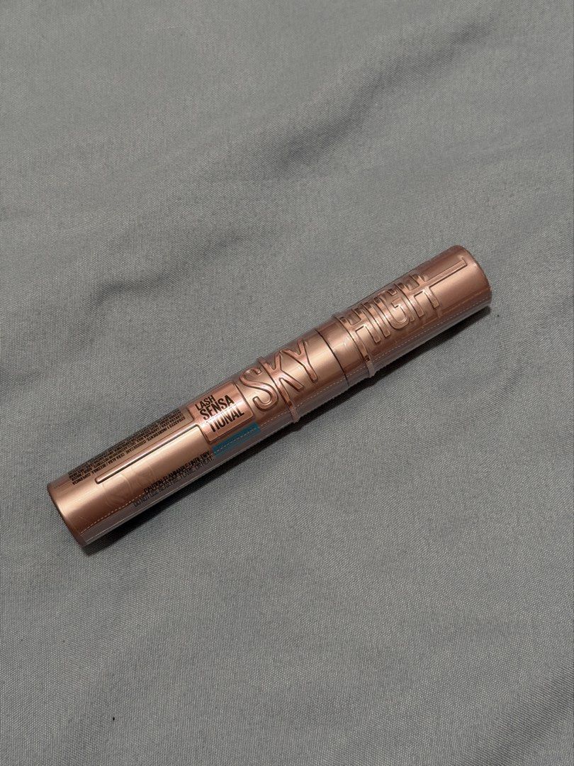 Maybelline Lash Sensational Sky High Mascara (Category: Makeup) located in Cavite. Submitted by mcxmcxmc (Listing ID 1467615659, Image 1). Description: - Product: Maybelline Lash Sensational Sky High Mascara (Rose Gold Edition) - Condition: Brand new, completely unopened, and still wrapped in plastic - Formula: Lengthening and volumizing .