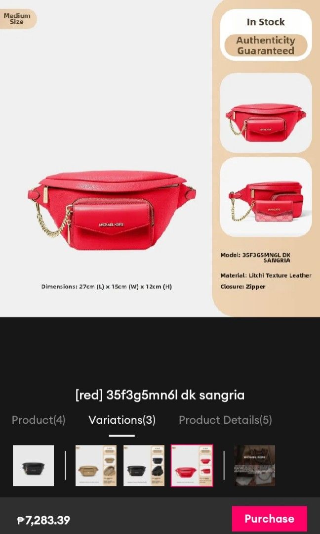 Michael kors (Category: Cross-body Bags) located in Angeles City. Submitted by eslazatin789276 (Listing ID 1467790263, Image 2). Description: .