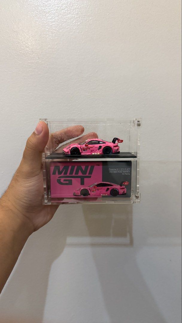 Mini GT Porsche 911 GT3 R #77 SET (Category: Vehicle & Diecast Models) located in Paranaque City. Submitted by avn_toys (Listing ID 1467768231, Image 3). Description: -With customized ZENOS acrylic case - Diecast model in mint condition - Diecast box in mint condition -AS SET ONLY.