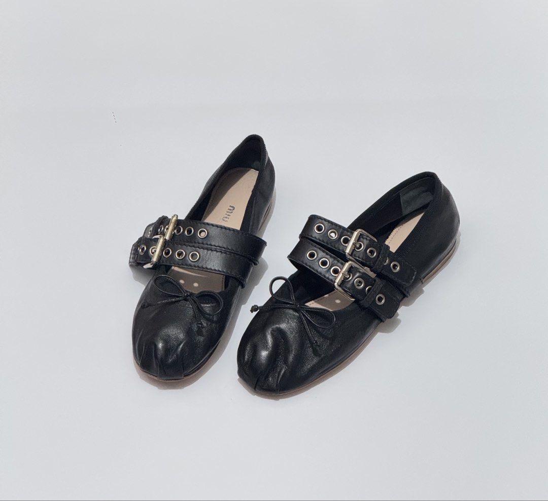 Miu miu ballet (Category: Flats & Sandals) located in Quezon City. Submitted by byuklph (Listing ID 1467799473, Image 1). Description: Auth💯size 37/24cm Excellent condition no inclusion .