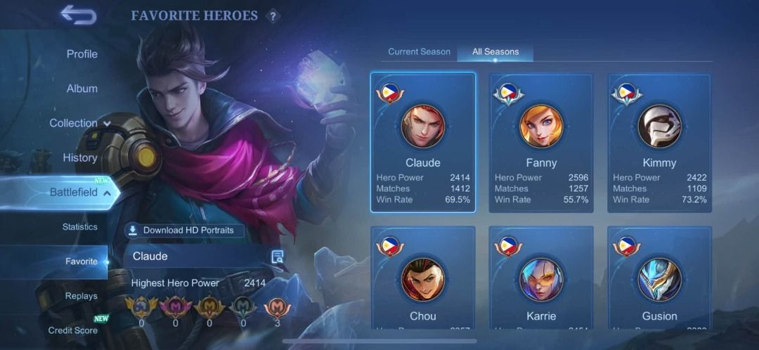 MLBB ACCOUNT GOOD FOR MAIN CHEAP (Category: Game Gift Cards & Accounts) located in Malabon City. Submitted by oliver_james501 (Listing ID 1467685160, Image 2). Description: 🔥 MLBB ACCOUNTS FOR SALE 🔥 Looking for a clean, secured, and quality MLBB account? ✨ Your next account might be right here! ━━━━━━━━━━━━━━━━━━ 🛡️ ACCOUNT GUARANTEE ✅ Safe & Clean ✅ Moonton Account Only ✅ No Other Bindings ✅ No Issues ✅ Proper Ownership Transfer ✅ Lifetime W