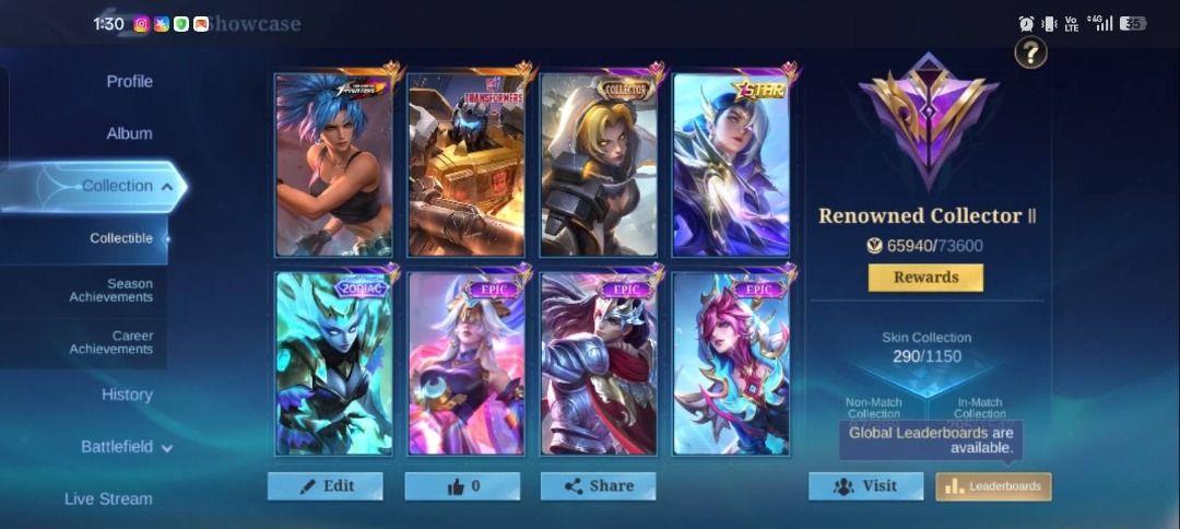 MLBB FOR SALE GOOD FOR MAIN!! (Category: Game Gift Cards & Accounts) located in Malabon City. Submitted by oliver_james501 (Listing ID 1467685648, Image 2). Description: ID: 1032948080(11046) # MLBB ACCOUNTS FOR SALE Looking for a clean, secure, and quality Mobile Legends: Bang Bang account? Browse the available listings and find an account that suits your preferences. ━━━━━━━━━━━━━━━━━━━━ ### ACCOUNT INFORMATION & GUARANTEE * Clean and secured a