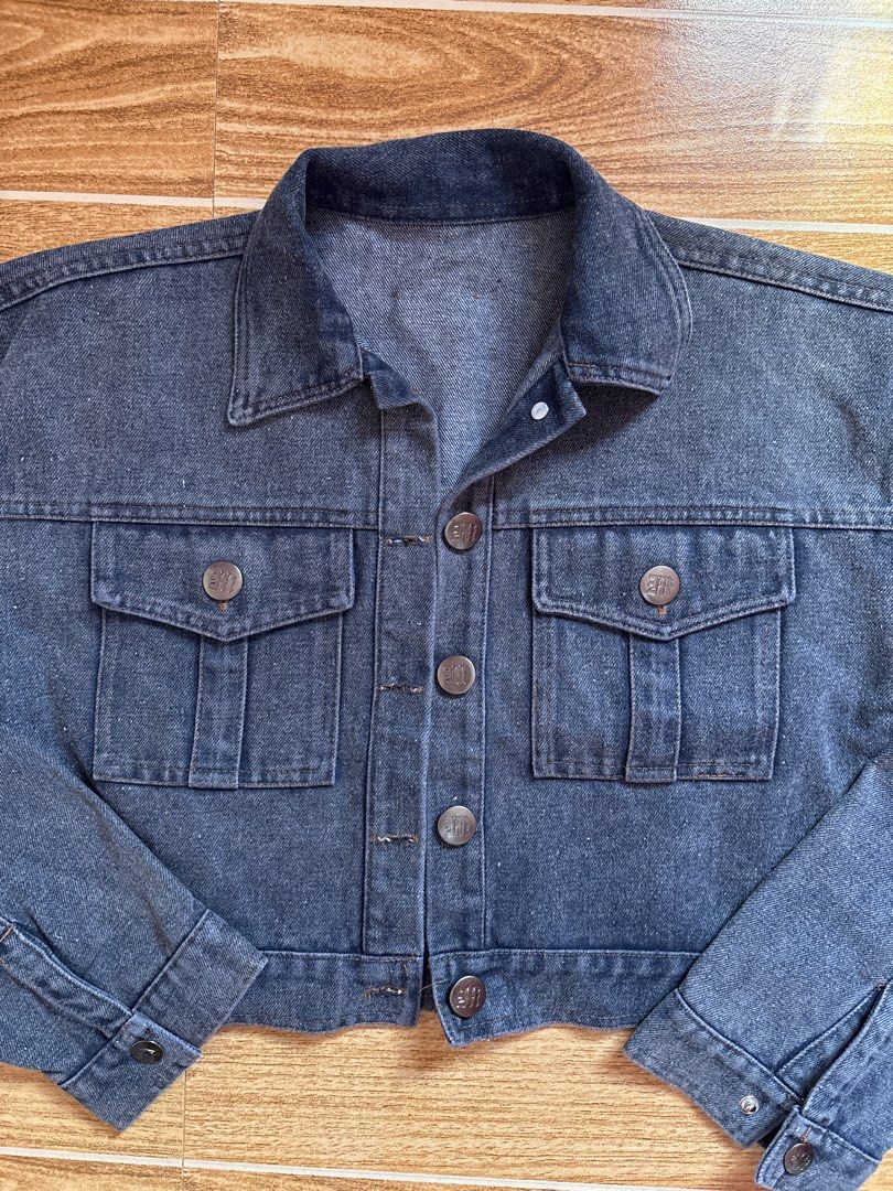 MN+LA cropped denim jacket (Category: Coats, Jackets and Outerwear) located in Manila. Submitted by _foryou (Listing ID 1467666594, Image 3). Description: never been used!.