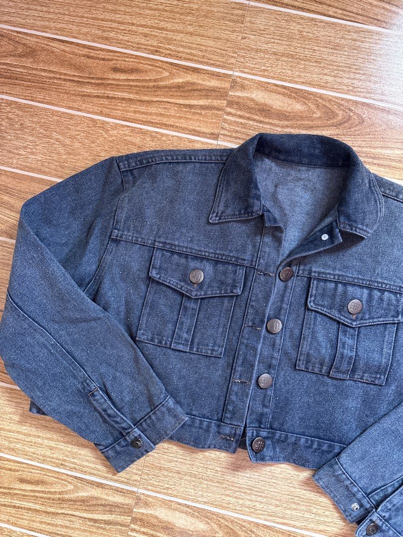 MN+LA cropped denim jacket (Category: Coats, Jackets and Outerwear) located in Manila. Submitted by _foryou (Listing ID 1467666594, Image 2). Description: never been used!.