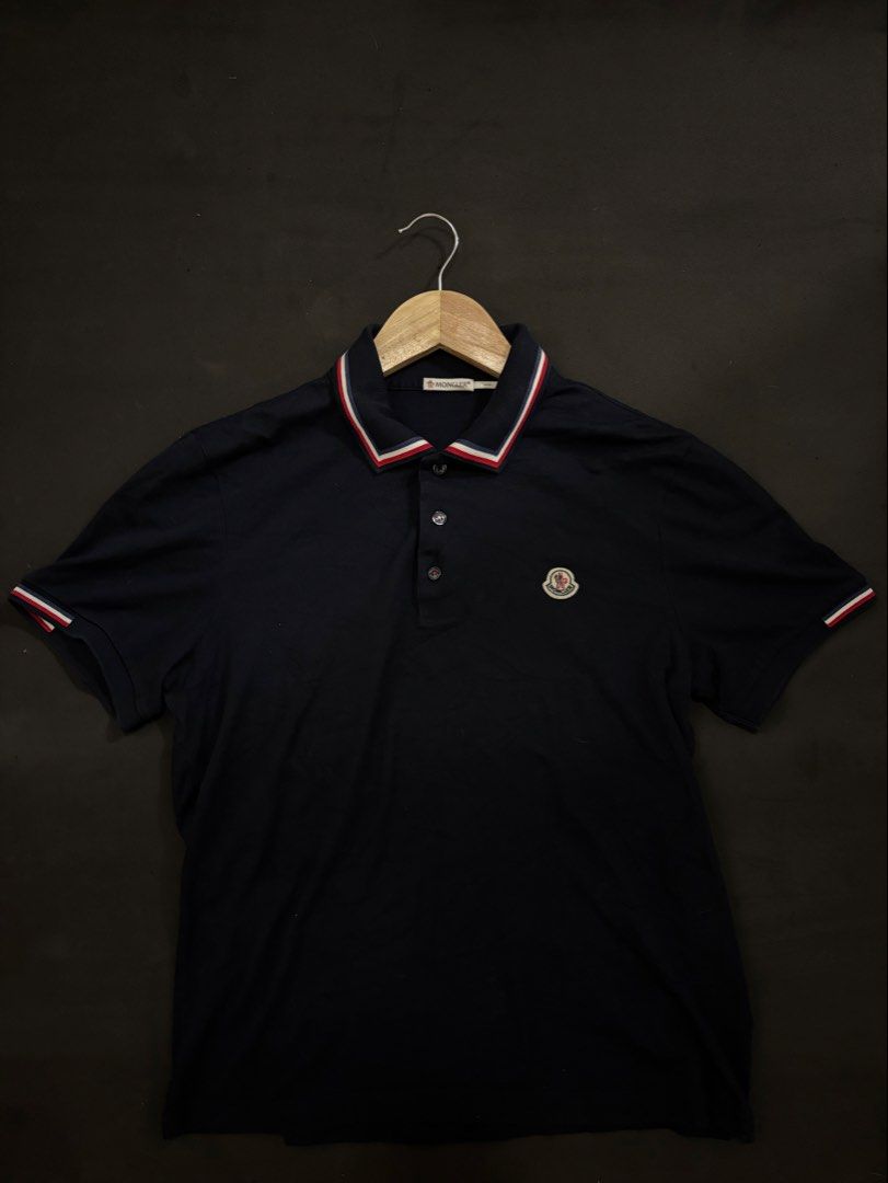 Moncler Polo (Category: Luxury Apparel) located in Ibajay. Submitted by thriftthriftlang.aklan (Listing ID 1467704250, Image 1). Description: Moncler Polo Dimes-19.5x22 Condition-Excellent Condition Color Rate-10/10 Issue-Need Wash.