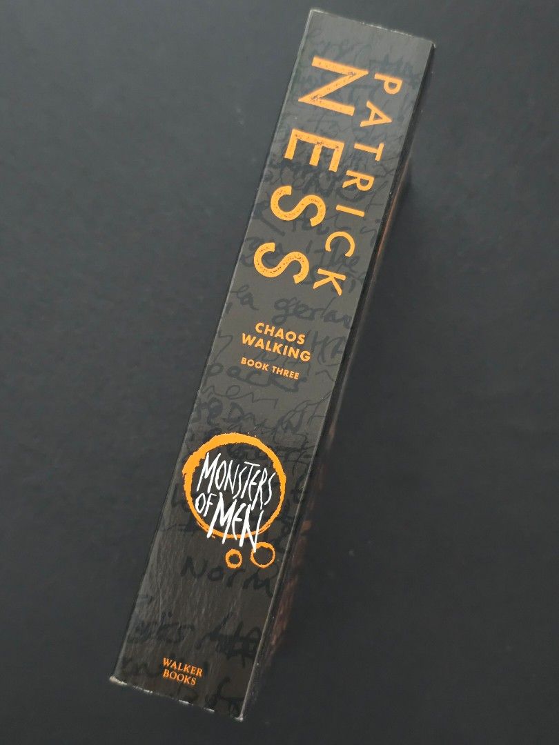 Monsters of Men by Patrick Ness (Category: Storybooks) located in Dasmarinas. Submitted by curatedreadsbykat (Listing ID 1467611174, Image 2). Description: ✨ Secondhand ✨ This is a preloved copy so kindly manage your expectations. May have flaws like dents, tanning, foxing, writings, etc. ✨ Kindly swipe left on the picture section of the listing to see the condition of the book..
