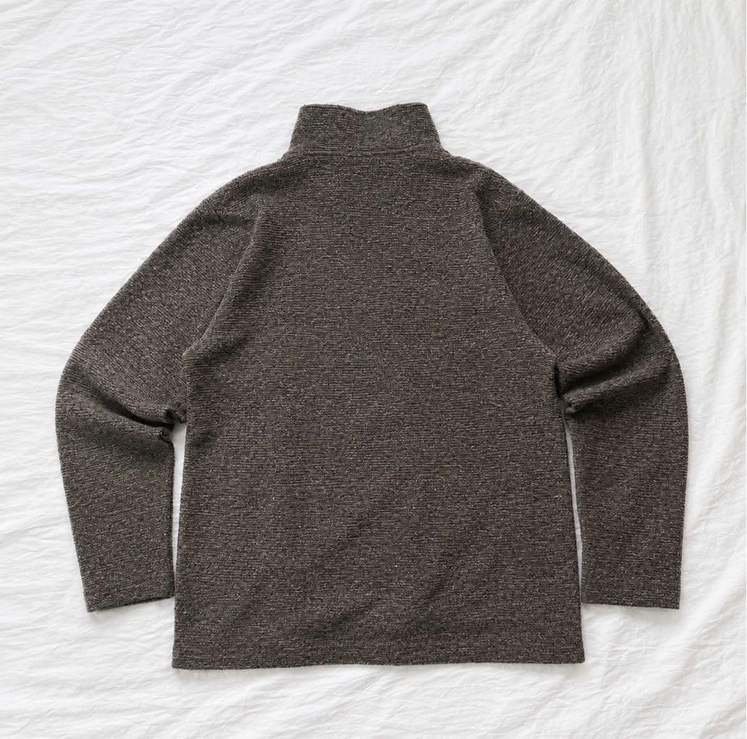 Mora Bene Brown Quarter Zip Sweater Size M (Category: Coats, Jackets and Outerwear) located in Manila. Submitted by rewornthrifts (Listing ID 1467668770, Image 2). Description: - Brand: Mora Bene - Style: Quarter zip sweater with zipper collar - Color: Brown - Size: M - Material: 80% polyester, 20% rayon (soft textured knit) - Condition: Clean, great layering piece for cooler weather.