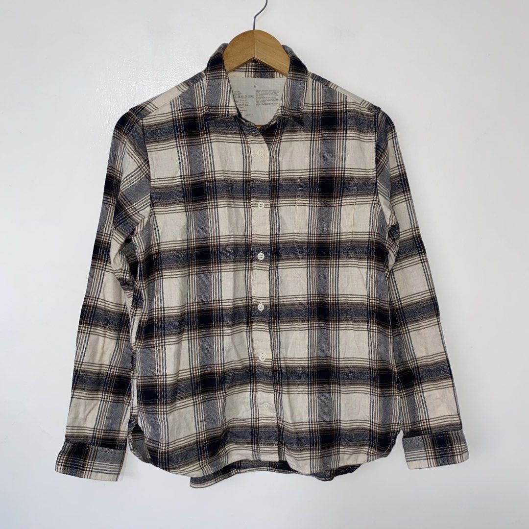 MUJI flannel long sleeve top (Category: Longsleeves) located in San Jose del Monte. Submitted by mamiracky (Listing ID 1467695501, Image 1). Description: .