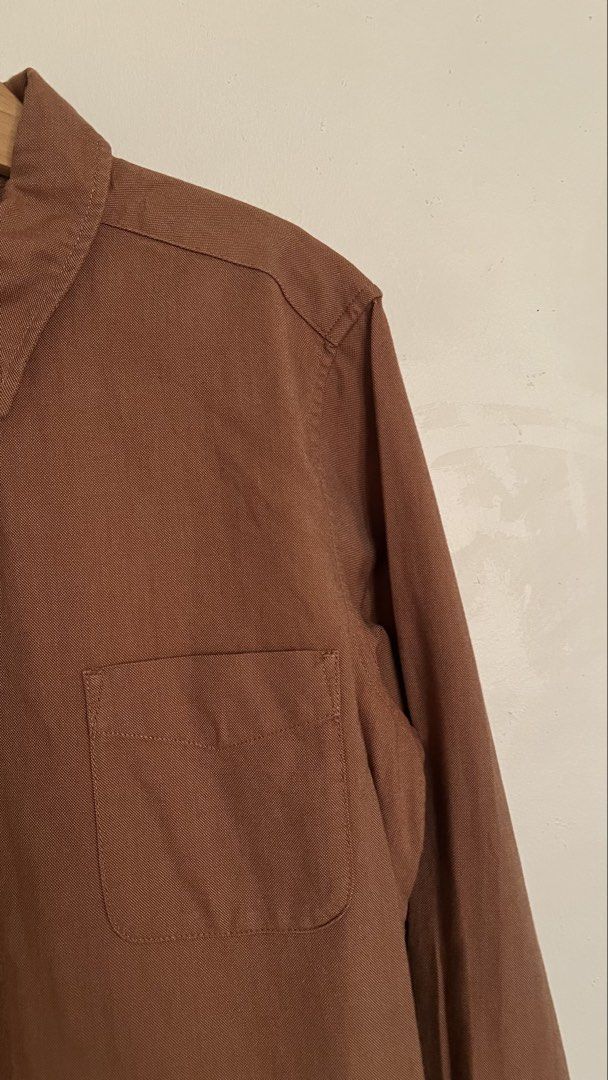 Muji linen blend Ls (Category: Longsleeves) located in Manila. Submitted by ourburstingwardrobe_ (Listing ID 1467698782, Image 3). Description: Size small New condition.