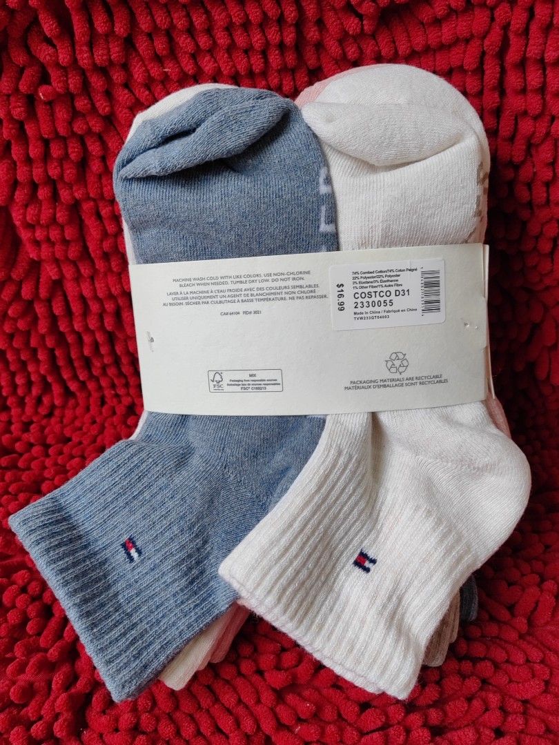 MUST GO - TH Quarter Socks (8 Pairs) (Category: Socks & Tights) located in Puerto Galera. Submitted by charisarifinds (Listing ID 1467694553, Image 2). Description: 📍 Fixed price na po 🙏 Brand new Original Tommy Hilfiger Women's Quarter Socks 8 pairs Shoe size: US4-10 💯 Original from Canada, money back guaranteed if proven fake Disclamer: Chari Sari Finds is not affiliated with the brand and company services. We do not claim rights to the bran