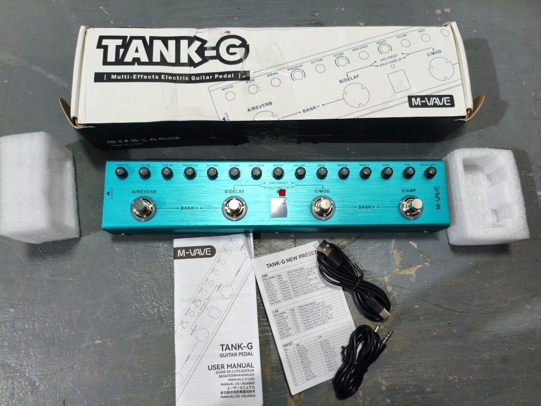 M-VAVE TANK G V2 Guitar Pedal Multi Effects Processor bnew (Category: Musical Instruments) located in Cavite. Submitted by cappfinds86177 (Listing ID 1467704949, Image 2). Description: bnew cod lalamove or shipping.