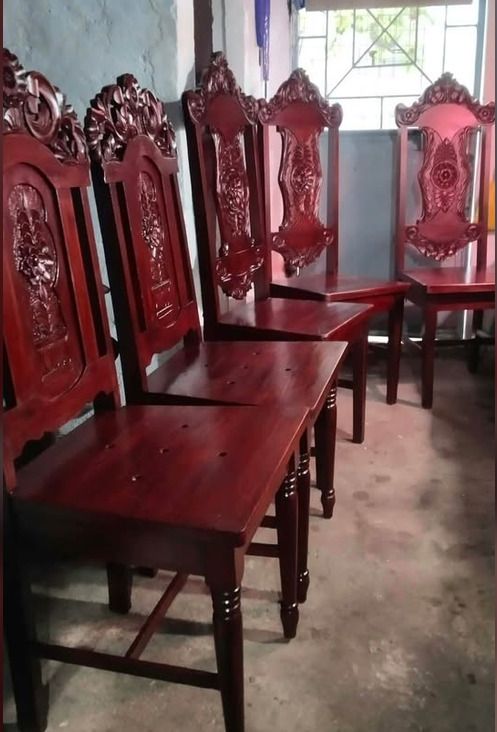Narra Dining Chairs (Solid) (Category: Chairs) located in Bulacan. Submitted by magneticpop21 (Listing ID 1467679357, Image 2). Description: RFS: -Nakatabi lang at hindi naman na nagagamit. Selling it for 2,500 PHP EACH. (NEGOTIABLE) Dalawang (2) design: 3 same design 2 same design (yung 1 merong issue) For those interested, just DM 😎👌 Pick-up po sa house dahil wala kami 4 wheels para po ideliver sa inyo. Poblacion, Norzagaray, Bulacan location