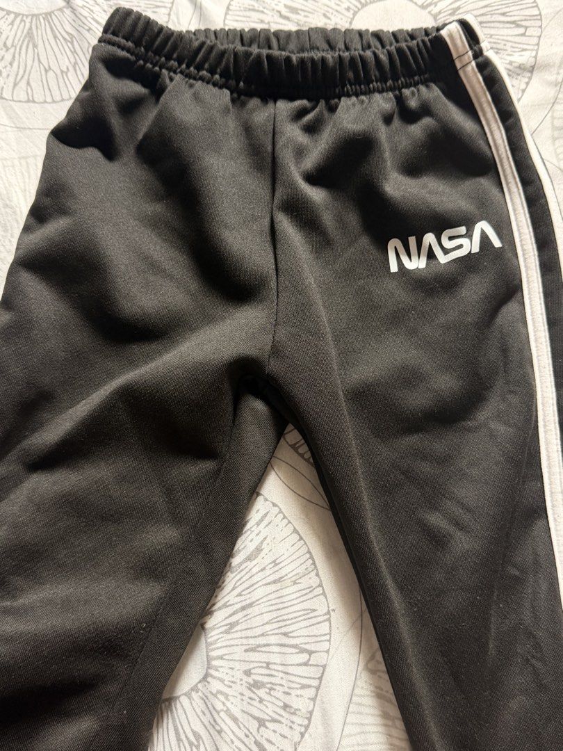 NASA jogger pants (Category: Babies & Kids Fashion) located in Manila. Submitted by egh0913 (Listing ID 1467620679, Image 1). Description: Can fit 2-5 years old.