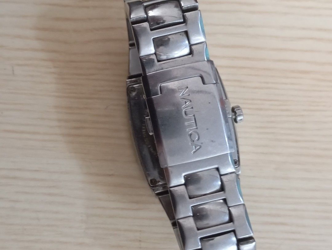 Nautica (Category: Men's Watches) located in Las Pinas. Submitted by quick_deals_great_finds2 (Listing ID 1467640979, Image 3). Description: Original good working condition Quartz with battery 38mm medium fits wrist 6.8 inches.