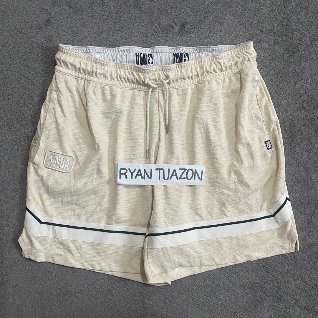 NBA Cream Baller Shorts (Category: Shorts) located in Lubao. Submitted by thriftlangph (Listing ID 1467627891, Image 2). Description: 🏷P499 NBA Cream Baller Shorts 34 to 40W x 18L 14 leg opening 9.8/10 color rate Excellent No issue.