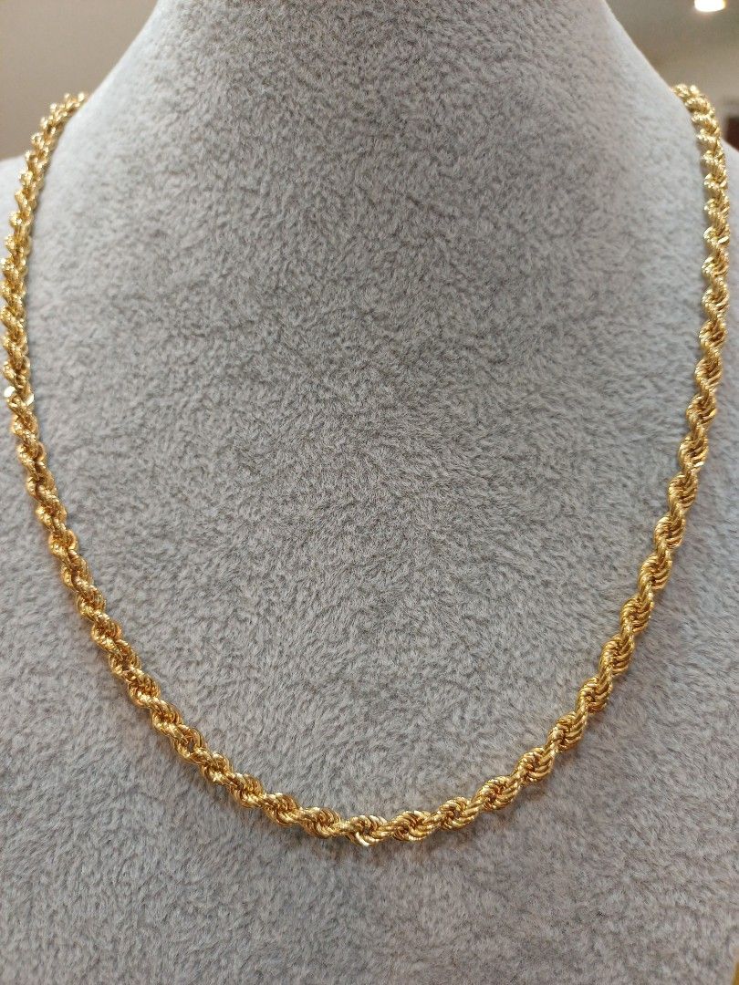 Necklace Men Rope (Category: Necklaces) located in Makati City. Submitted by divinejewels.ph (Listing ID 1467672908, Image 1). Description: GFM-697 NECKLACE MEN ROPE 18KYG 8.15GRAMS 24"size.