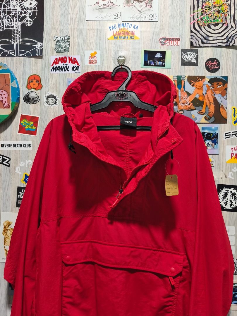 NEPA Anorak Jacket (Category: Coats, Jackets and Outerwear) located in Davao. Submitted by thethriftproject082 (Listing ID 1467794255, Image 3). Description: NEPA Anorak Jacket 📍𝐌𝐈𝐍𝐄: 400 📍𝐒𝐈𝐙𝐄 𝐎𝐍 𝐓𝐀𝐆: Fits M-L 📍𝐃𝐈𝐌𝐄𝐒: 24 x 27 issue: elastic cord damage.