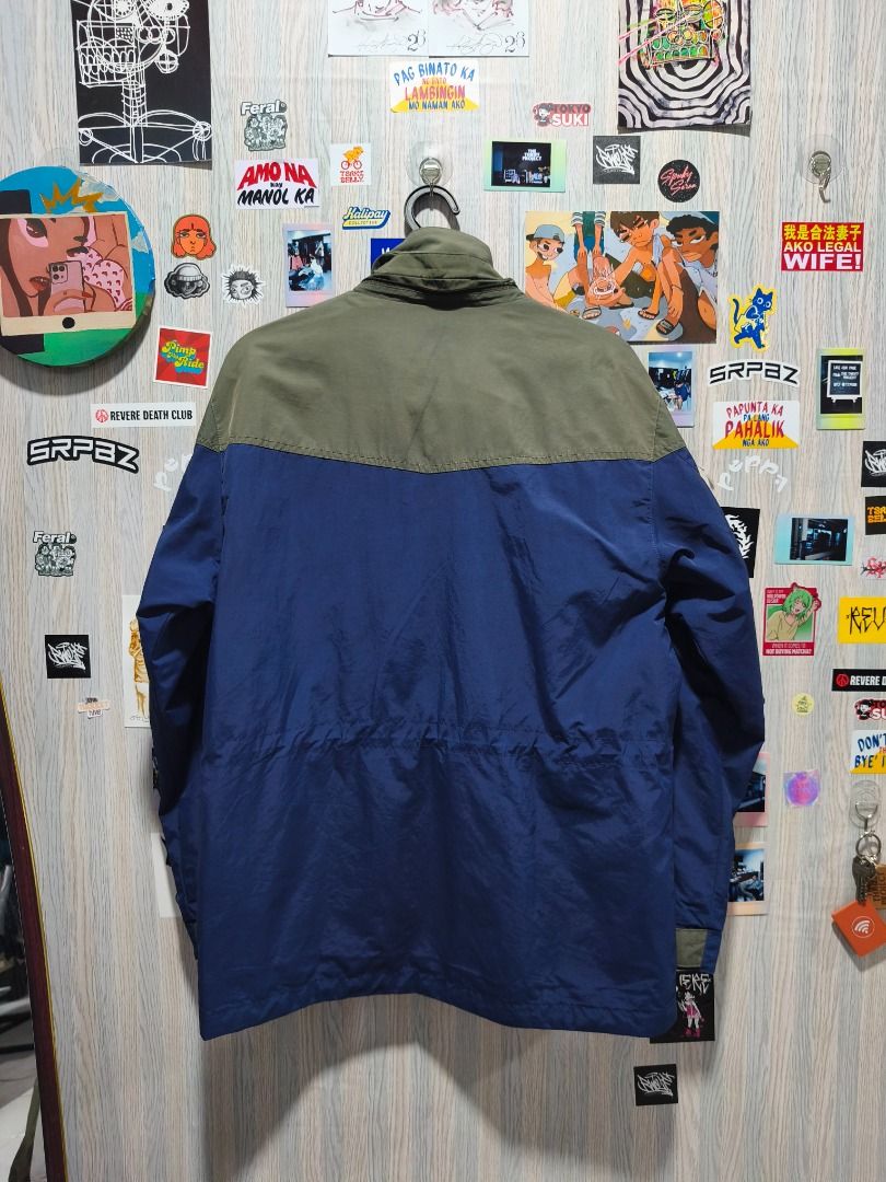 Nepa Evolution Parka Jacket (Category: Coats, Jackets and Outerwear) located in Davao. Submitted by thethriftproject082 (Listing ID 1467794392, Image 3). Description: Nepa Evolution Parka Jacket 📍𝐌𝐈𝐍𝐄: 450 📍𝐒𝐈𝐙𝐄 𝐎𝐍 𝐓𝐀𝐆: 📍𝐃𝐈𝐌𝐄𝐒: 22 x 29 - Brand: NEPA - Colorway: Two-tone olive green and blue - Weather Protection: Heavy-duty build designed for the outdoors - Storage: Multiple front utility pockets with secure button flaps - Des