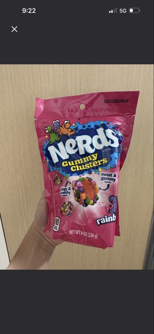 Nerds Gummy Clusters (Category: Other Food & Drinks) located in Quezon City. Submitted by wesley_bryle (Listing ID 1467745246, Image 1). Description: Nerds Clusters 226g.