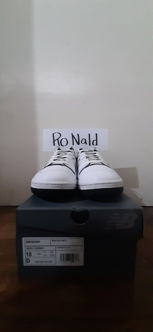 New Balance 550 White Black Size 10 (Category: Sneakers) located in Marikina City. Submitted by two6kicksph (Listing ID 1467659326, Image 3). Description: - Brand: New Balance 550 - Color: White and Black - Size: Men's US 10 (Medium Width) - Condition: 9.5/10 - Design: Classic court style with leather upper and perforated details - Inclusion: Original box included.