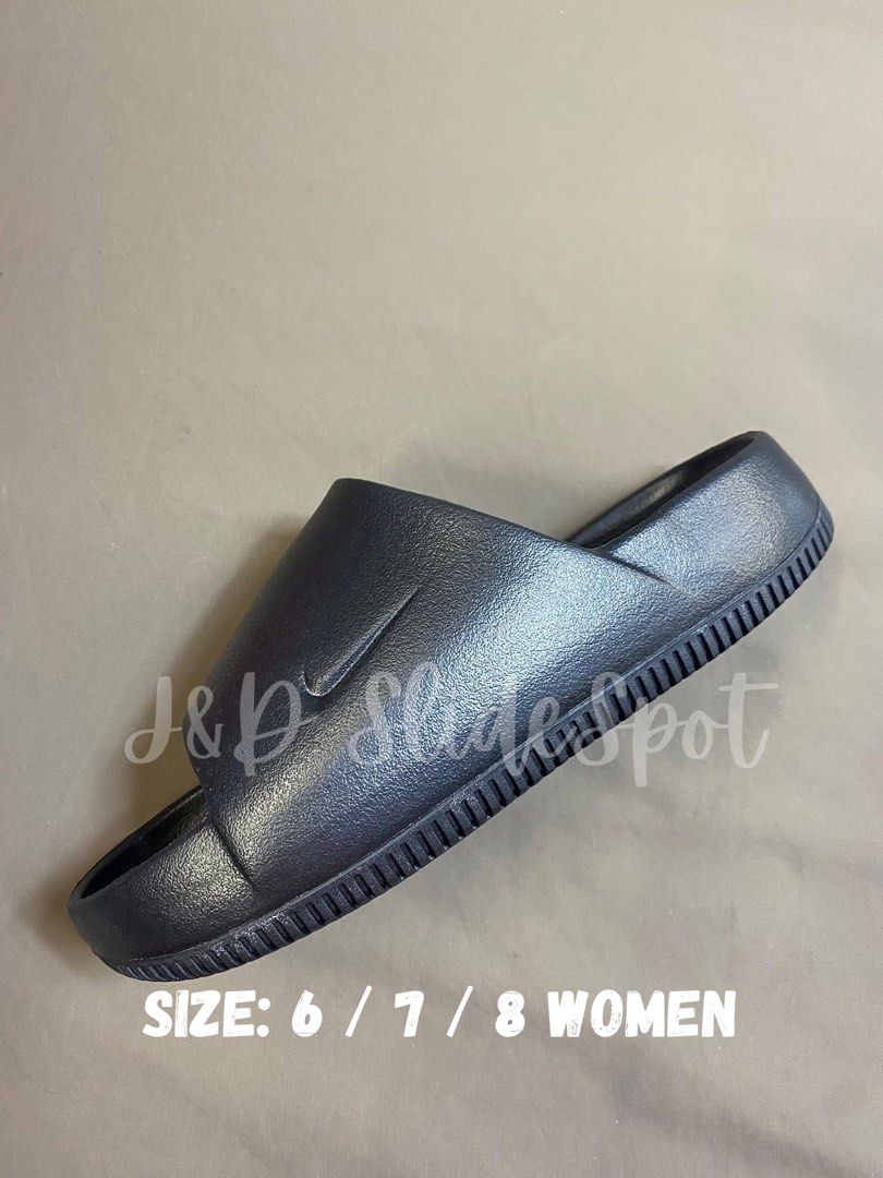 Nike Calm Slides (Category: Slippers and slides) located in Manila. Submitted by jdslidespot (Listing ID 1467633360, Image 1). Description: Nike Calm Slide Brand new and original Money back guaranteed if proven fake Size: 6 / 7 / 8 Women.