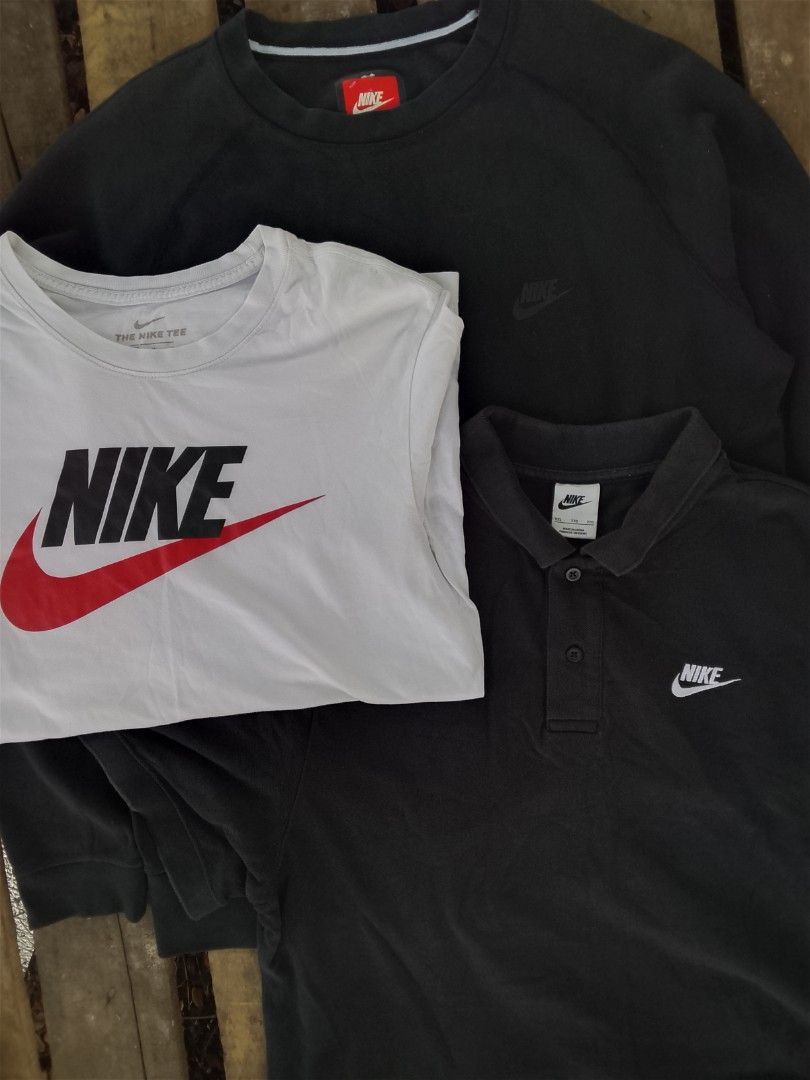 NIKE CLASSIC LOGO ASPACK (Category: Tshirts & Polo Shirts ) located in Manila. Submitted by saiintthrift (Listing ID 1467755816, Image 1). Description: 📌 300 each ( + sf ASPACK ) ( ASPACK ONLY ) ⚫ ALL ITEMS ARE GOOD CONDITION ⚫ DM/PM FOR MORE DETAILS ig: saiint.thrift fb: Saiint Thrift tiktok: saiint.thrift carousell: saiintthrift DM/PM IF INTERESTED ‼️📩.