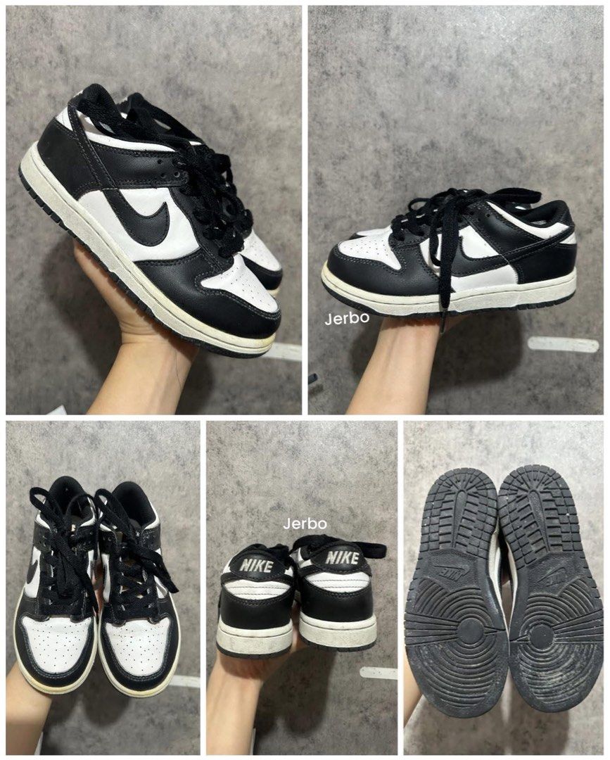 Nike Dunk Low Panda Black (Category: Babies & Kids Fashion) located in Manila. Submitted by jade_preloved19 (Listing ID 1467676820, Image 1). Description: Nike Dunk Low Panda Size 1Y | 20cm 💯original With box ₱750 only.