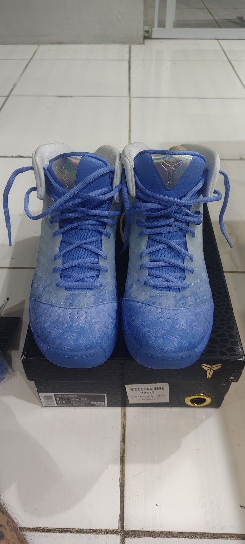 Nike Kobe III Protro Christmas Royal Pulse (Category: Sneakers) located in Las Pinas. Submitted by jonjaymanese20 (Listing ID 1467740327, Image 2). Description: - Item: Nike Kobe III Protro (Christmas Colorway) - Color Scheme: Royal Pulse / Chrome / White - Size: US 8 / UK 7 / EUR 41 - Condition: Brand new, never worn, fresh out of the box - Inclusions: Original box, extra laces, tag, and keychain - MOP/Shipping: Meet-ups or shipping available vi