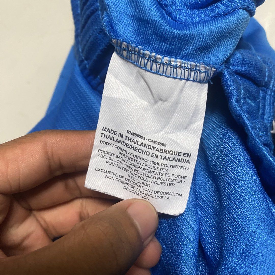 Nike Sideswoosh Blue Shorts (Category: Shorts) located in Camiling. Submitted by camthrift_2024 (Listing ID 1467722157, Image 3). Description: N1KE HBR SIDE SWOOSH SHORTS DRI-FIT WAIST:22-34 (WITH LACE) S-M THIGH: 11 LENGHT: 22 LEG OPENING/HEM: 12 COLOR RATE:10/10 ISSUE:2 minimal pinhole (not visible) ₱350 PEDE VC SA JNT SHIP NOW OPEN FOR TERMS UNLI VOUCH GCASH JNT CAMILING, TARLAC📌 - Brand: Nike - Style: Dri-FIT athletic shorts (Style Code: 822