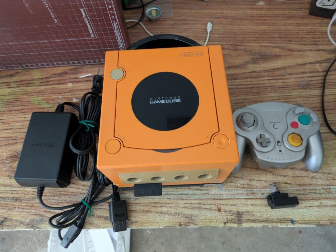 Nintendo GameCube fully loaded (Category: Nintendo) located in Angeles City. Submitted by renzyboypalaboy (Listing ID 1467656211, Image 2). Description: item is in good working condition with some cosmetics issue lang no issue sa performance lens is working modded with picoboot 64gb sd card many games mostly the best games in the library for GameCube inclusions unit gameboy player wavebird controller with 3rd party receiver memory card replacemen