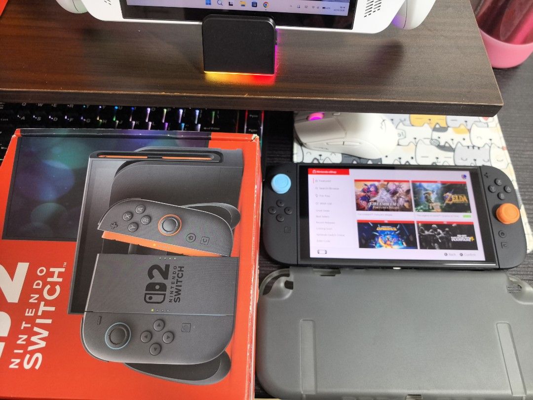 Nintendo Switch 2 Complete Accessories with Box (Category: Nintendo) located in Navotas City. Submitted by animatorside (Listing ID 1467607868, Image 1). Description: PAKI BASA PO MUNA. (SELLING PO SLIGHTLY USED NINTENDO SWITCH 2) 26,000 Complete accessories with box may this year po nabili pero nawala po yung recibo. (NO GAMES INCLUDED, NO SD CARD INCLUDED) Wala po issue and walang history ng repair. Good condition po and may tempered na din po 