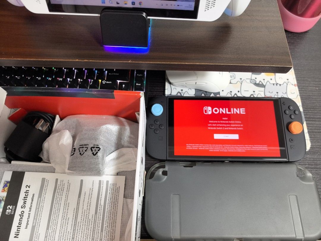 Nintendo Switch 2 Complete Accessories with Box (Category: Nintendo) located in Navotas City. Submitted by animatorside (Listing ID 1467607868, Image 3). Description: PAKI BASA PO MUNA. (SELLING PO SLIGHTLY USED NINTENDO SWITCH 2) 26,000 Complete accessories with box may this year po nabili pero nawala po yung recibo. (NO GAMES INCLUDED, NO SD CARD INCLUDED) Wala po issue and walang history ng repair. Good condition po and may tempered na din po 