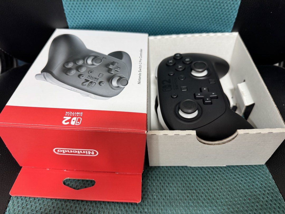 Nintendo Switch 2 Pro Controller (Category: Nintendo) located in Navotas City. Submitted by emembravocastillo (Listing ID 1467695132, Image 1). Description: (FOR SALE NINTENDO SWITCH 2 PRO CONTROLLER) Complete set with box, original cord, plastic. 3,000 last price posted fixed na po yan. Mint condition as in parang bago pa po. No issue no drifting. See pictures to appreciate po. (MEET UP OR PICK UP ONLY DITO SA MALAPIT OR PWEDE DIN HALFWAY KONTI.