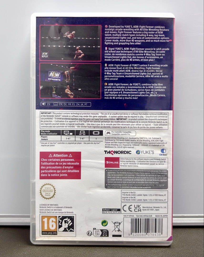 Nintendo Switch Game - AEW Fight Forever (Category: Nintendo) located in Tarlac. Submitted by ggplaysph (Listing ID 1467631276, Image 2). Description: Nintendo Switch Game - AEW Fight Forever • 1,100 pesos only • Actual photos posted. What you see is what you get. ❌ Last price posted. Will not entertain any haggling. ❌ Buy at your own risk. All games work on my console. No refunds if they don’t work on your unit. 📍COD/COP available. Shipping fee
