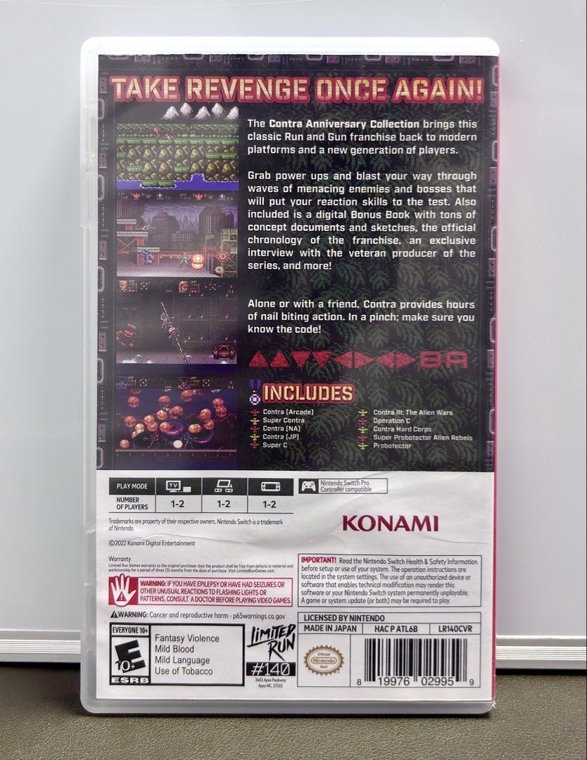 Nintendo Switch Game - Contra Anniversary Collection (Category: Nintendo) located in Tarlac. Submitted by ggplaysph (Listing ID 1467630055, Image 2). Description: Nintendo Switch Game - Contra Anniversary Collection • 1,000 pesos only • Actual photos posted. What you see is what you get. ❌ Last price posted. Will not entertain any haggling. ❌ Buy at your own risk. All games work on my console. No refunds if they don’t work on your unit. 📍COD/COP
