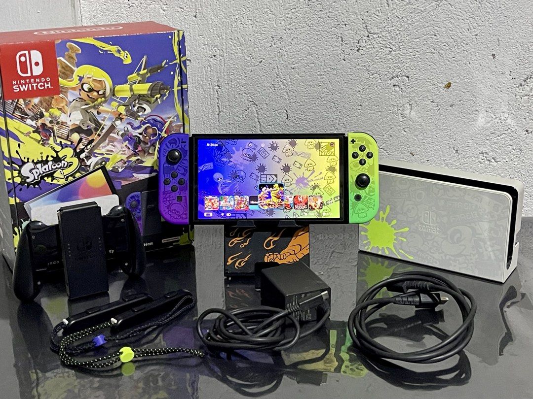 Nintendo Switch OLED 256gb Jailbreak (Category: Nintendo) located in Bacoor. Submitted by icarusjinzakk (Listing ID 1467614283, Image 1). Description: Nintendo Switch OLED Splatoon 3 Special Edition Jailbreak modchip Permanent Dat0 256gb Samsung Evo Plus A2 Complete all original accesories Smooth unit Games installed With game downloader dn 14500 only Aftersales support/guide 💯 Pickup / Lalamove / Shipping.