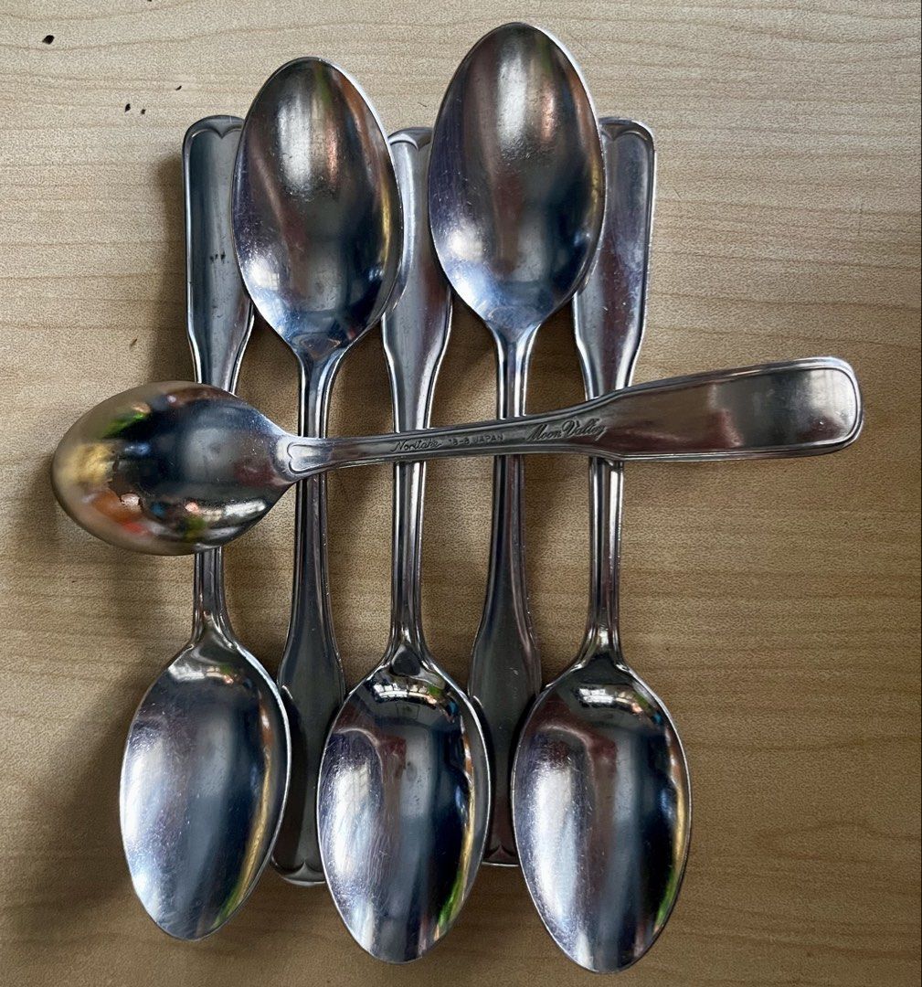 NORITAKE MoonValley Stainless Steel 6pc Spoon Set (Category: Dinnerware & Cutlery) located in Valenzuela. Submitted by cherrysan_911 (Listing ID 1467677910, Image 3). Description: 6pc Spoon Noritake MoonValley Stainless Steel Cutlery.